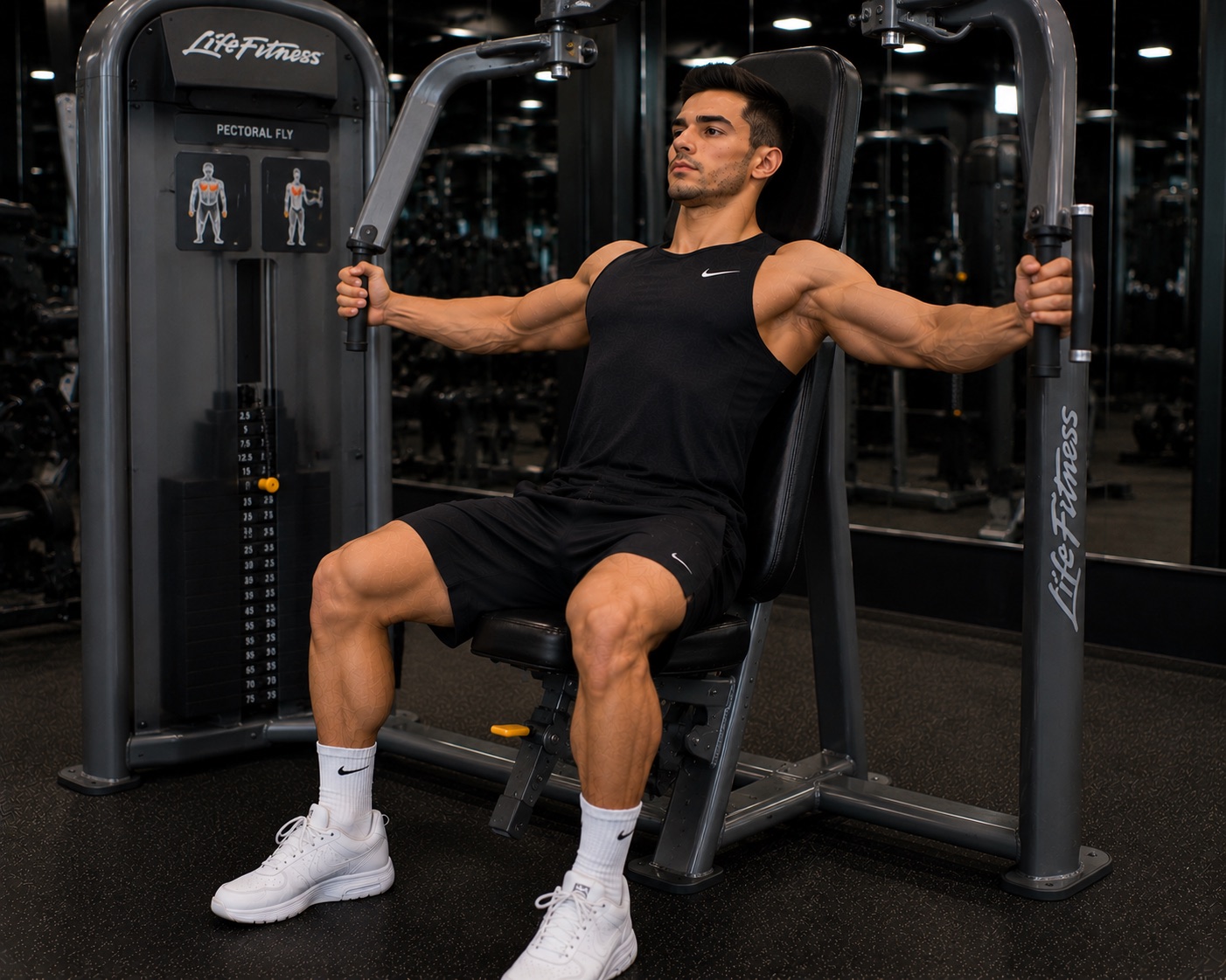 Aperturas en maquina (Life fitness)