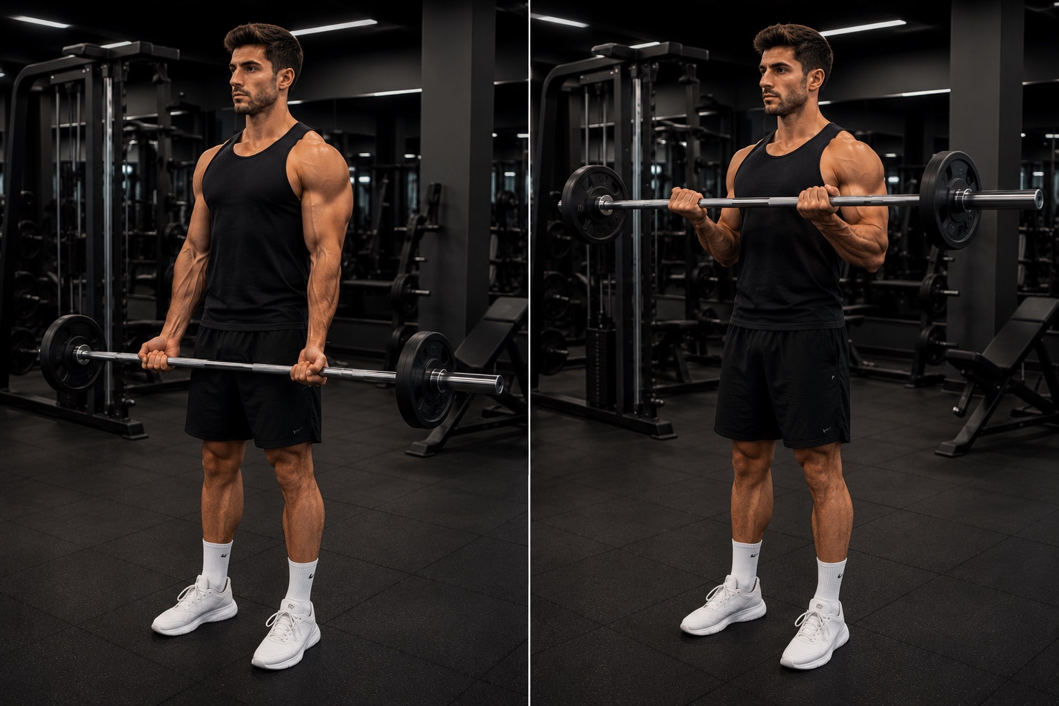 Curl de biceps con barra