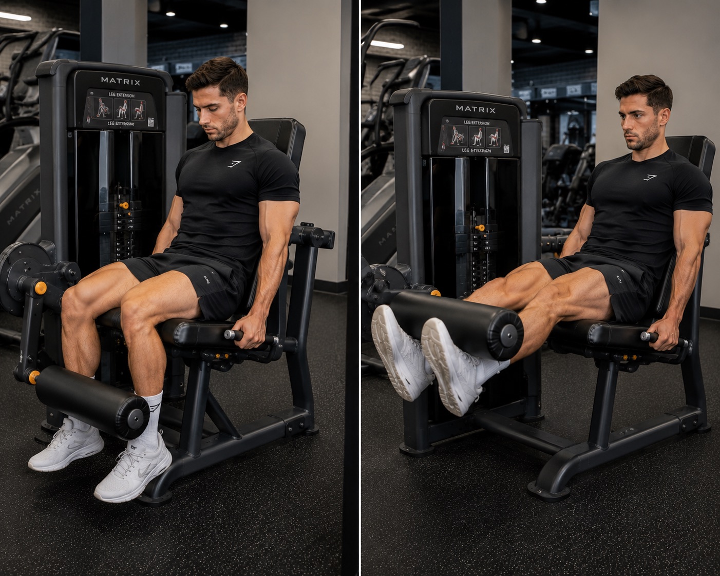 Extension de cuadriceps en maquina matrix
